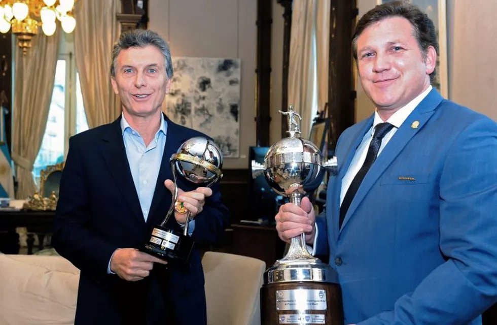 Mauricio Macri será condecorado por CONMEBOL. Foto: AFP.