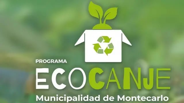 Montecarlo: el programa “Eco Canje” retoma su actividad este viernes