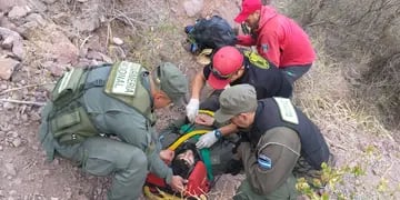 Turista rescatado en la Cascada del Ángel