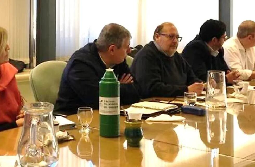Reunión de trabajo del Plan Belgrano con su titular, Carlos Vignolo.