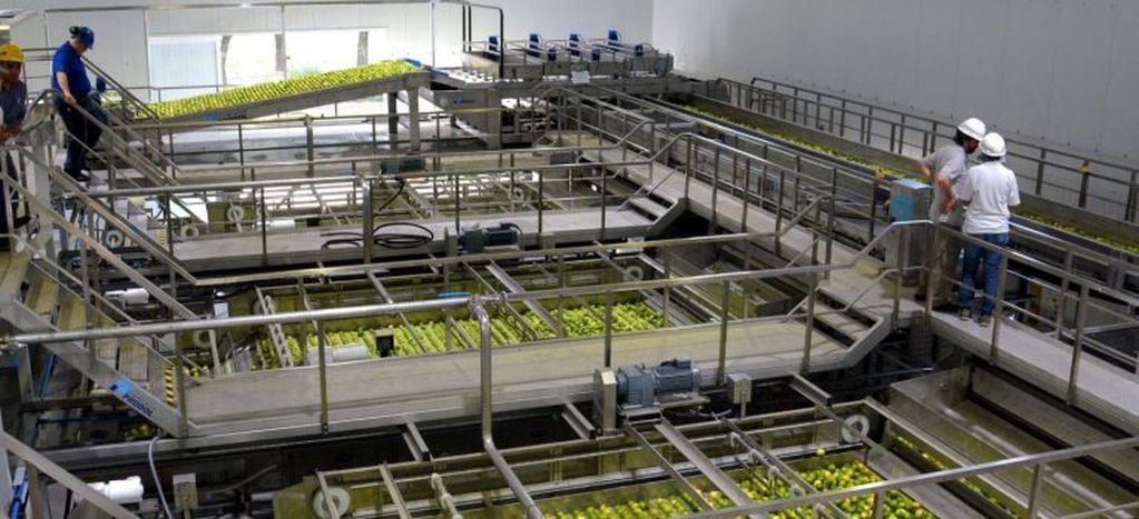 Vista de la planta de aceites de la empresa Ledesma. En el negocio de frutas y jugos, posee un vivero propio, una planta de empaque de fruta fresca y una planta de jugos y aceites esenciales. Este negocio genera casi 2.500 empleos en las provincias de Jujuy y Salta.