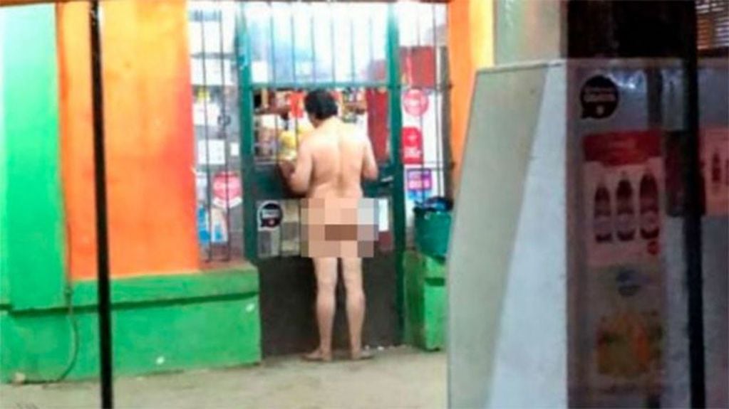 Sorpresa en los vecinos de Entre Ríos: un hombre fue a comprar azúcar totalmente desnudo