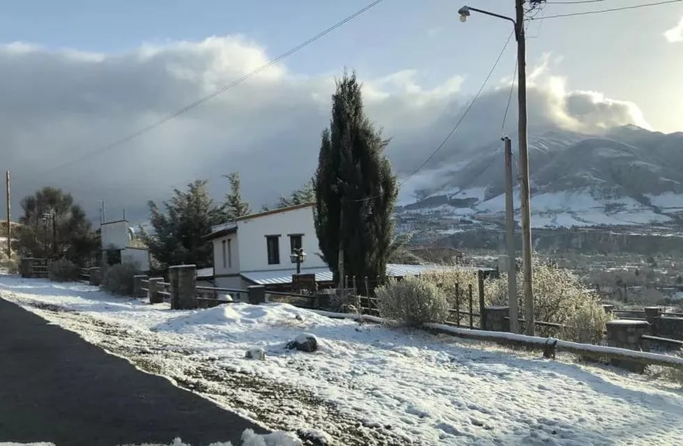 Nieve en Tafí del Valle.