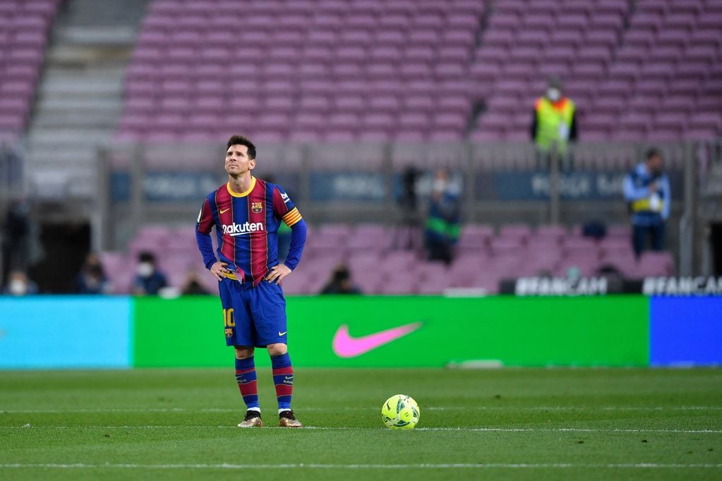 Lionel Messi en la derrota contra Celta de Vigo.