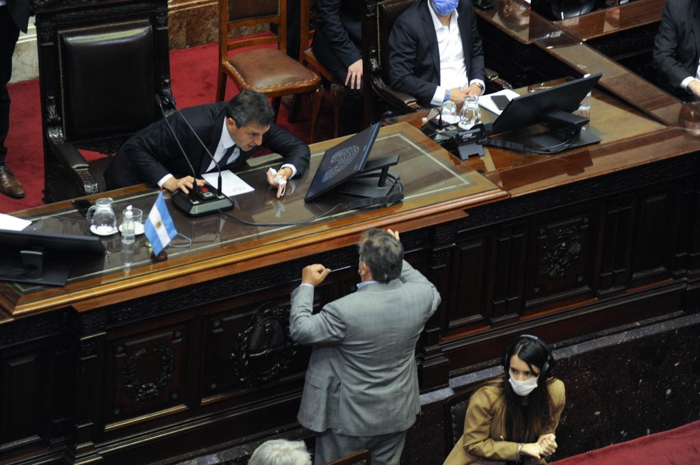 Sergio Massa , Mario Negri , congreso Diputados , Foto Federico Lopez Claro