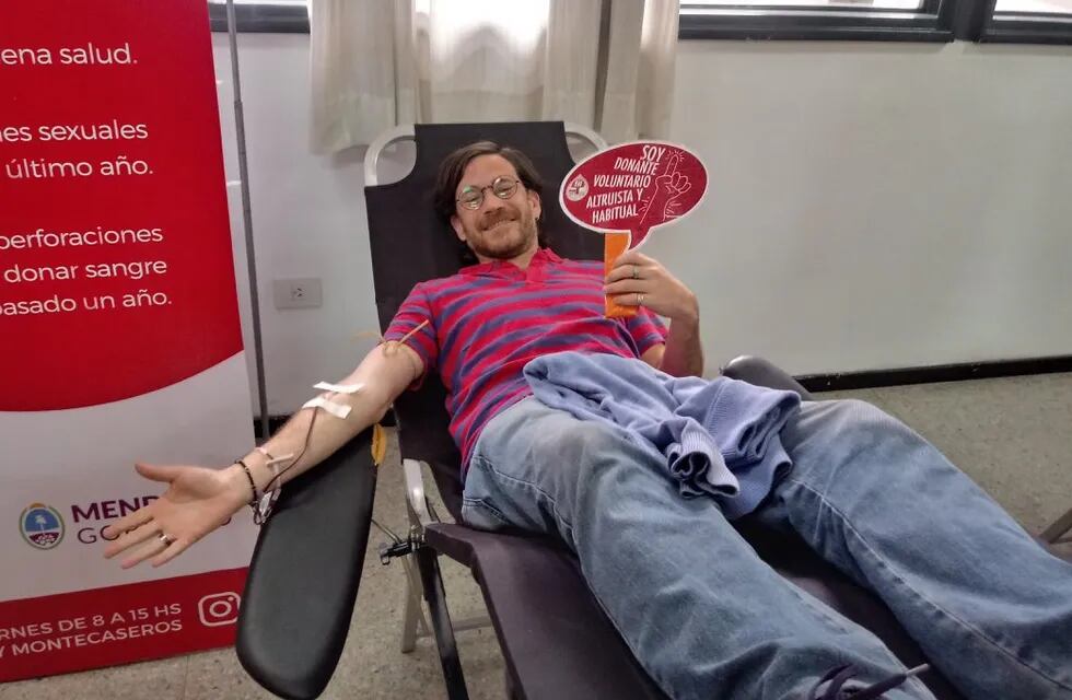 Este lunes se celebra en todo el mundo el Día Mundial del Donante de sangre, una manera de agasajar a quienes de manera voluntaria se compremeten a dar sangre. Gentileza Gobierno de Mendoza