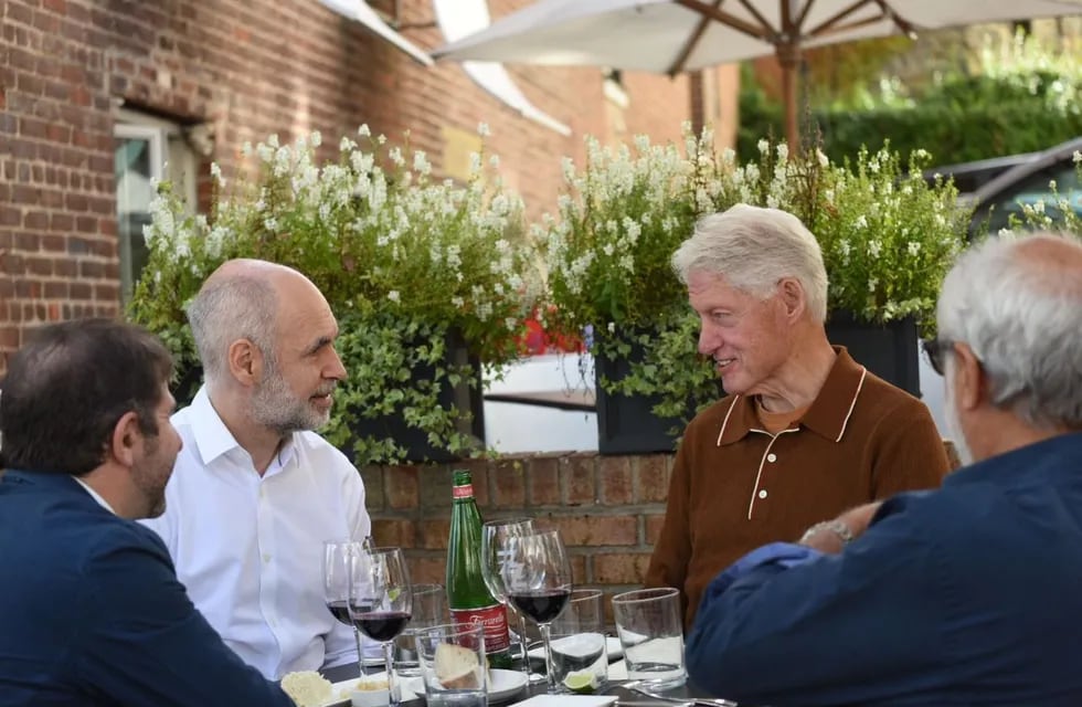 Rodríguez Larreta almorzó con Bill Clinton en Nueva York