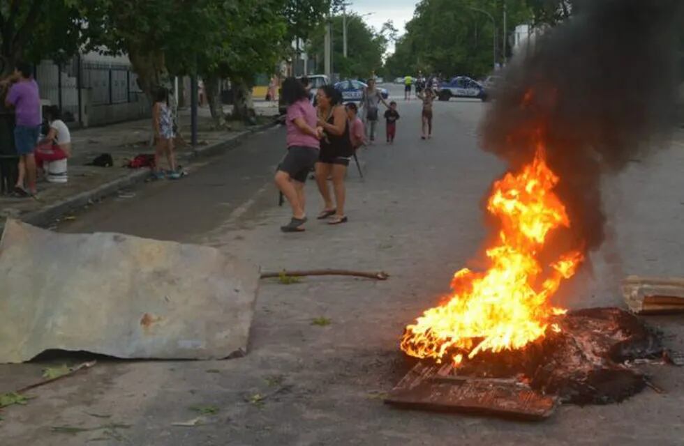 Protestas en Villa La Maternidad.