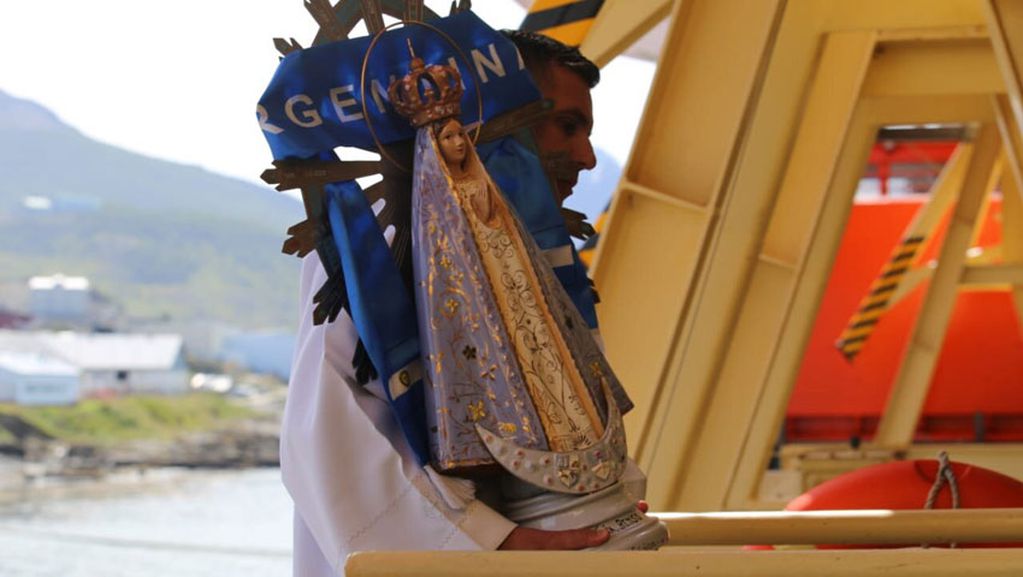 “Virgen Malvinera” llega a Puerto Belgrano