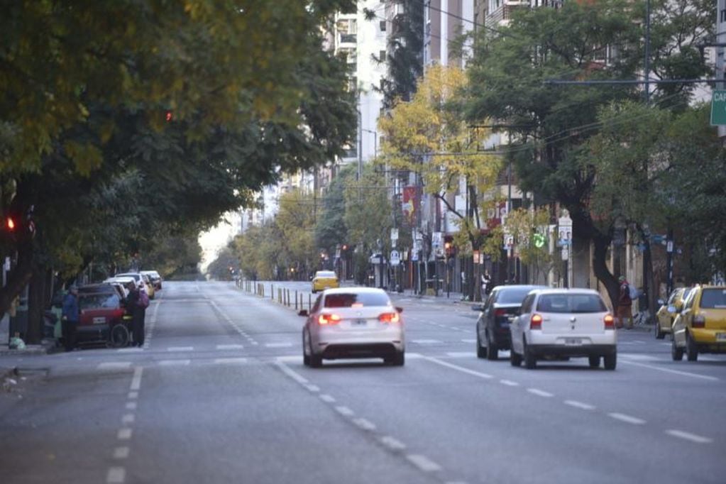 La ciudad de Córdoba, desierta por el paro de transporte.