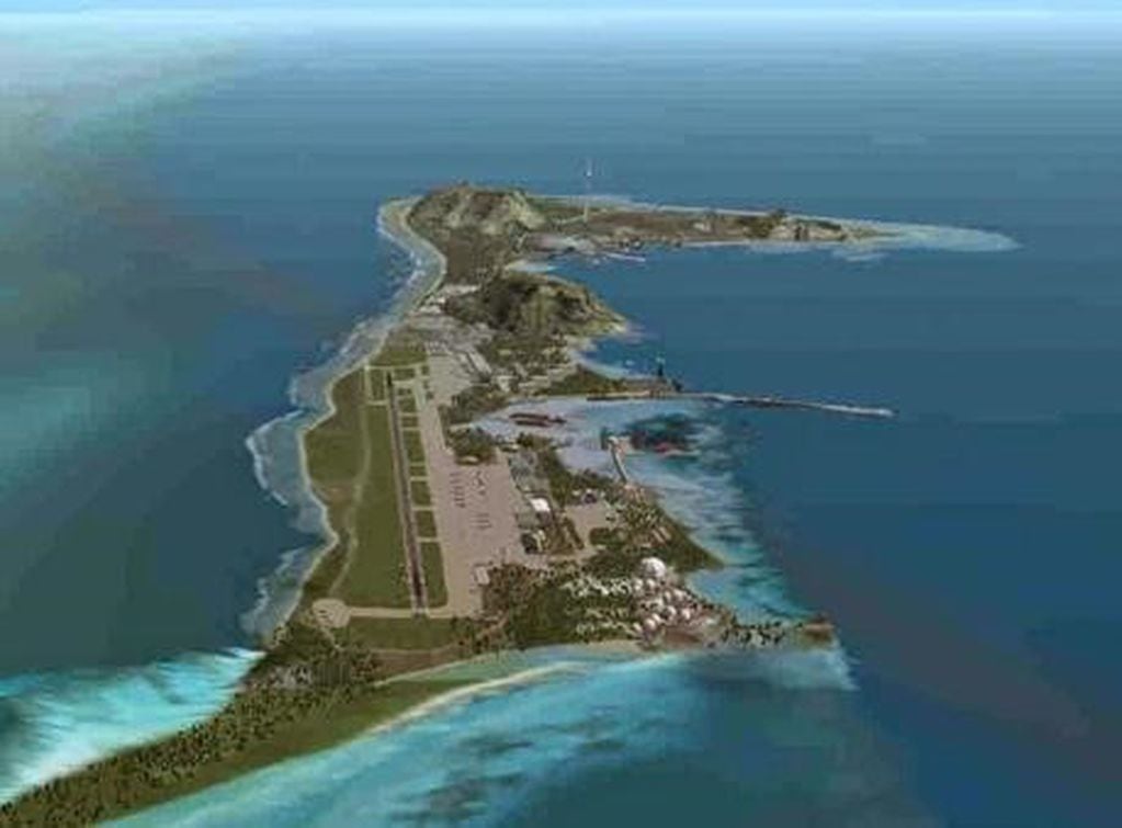 Aeropuerto de Chagos, en la zona oste de la isla.