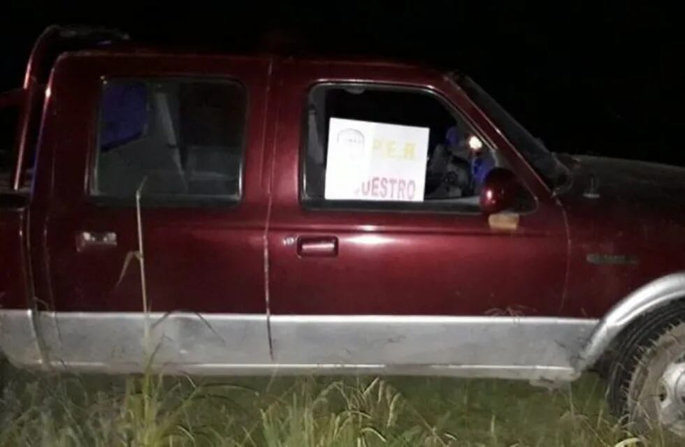 Camioneta secuestrada en Paraná.