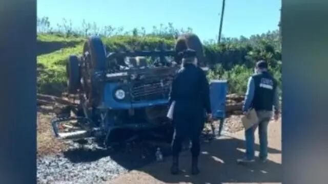 Siniestro fatal en 25 de Mayo: un hombre falleció aplastado por su vehículo