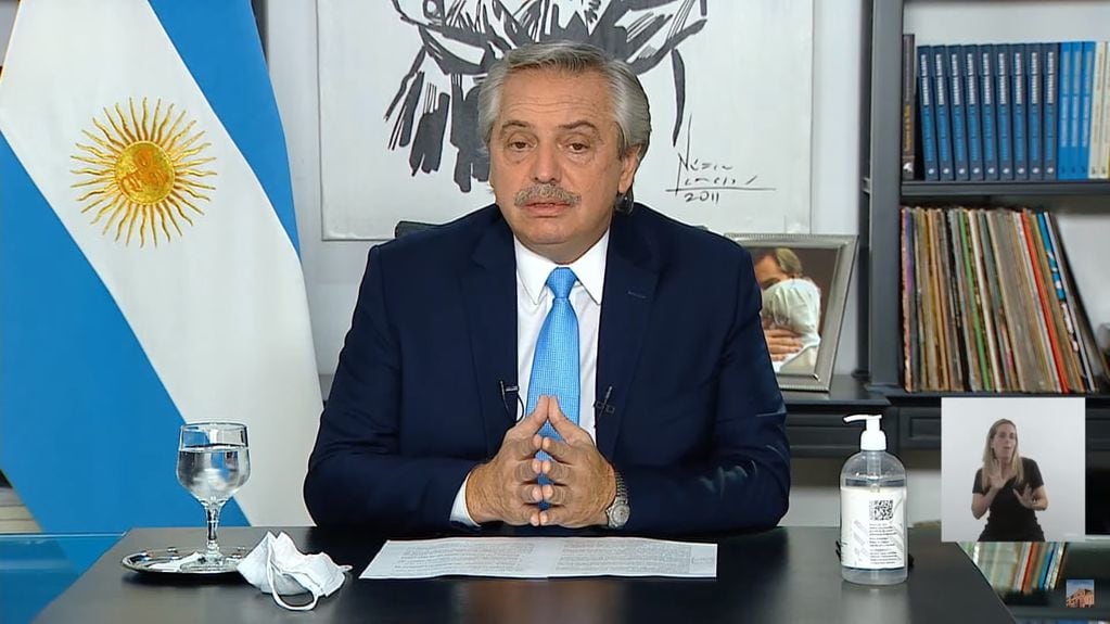 El anuncio de Alberto Fernández (Foto: Presidencia)