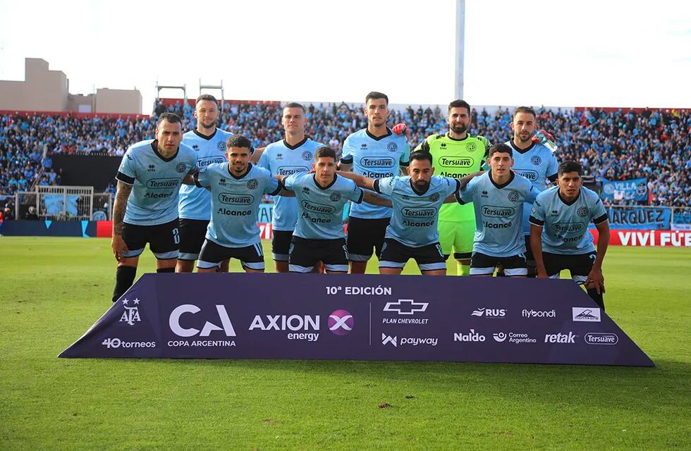 Belgrano copó Santa Fe ante Estudiantes LP y pasó a octavos de Copa Argentina. Ahora juega en San Luis (Prensa Belgrano).