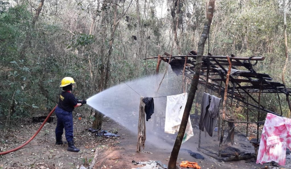 Otro foco de incendio tuvo lugar en la Selva Yryapú.