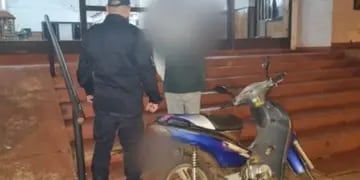 Recuperan una motocicleta robada en Oberá