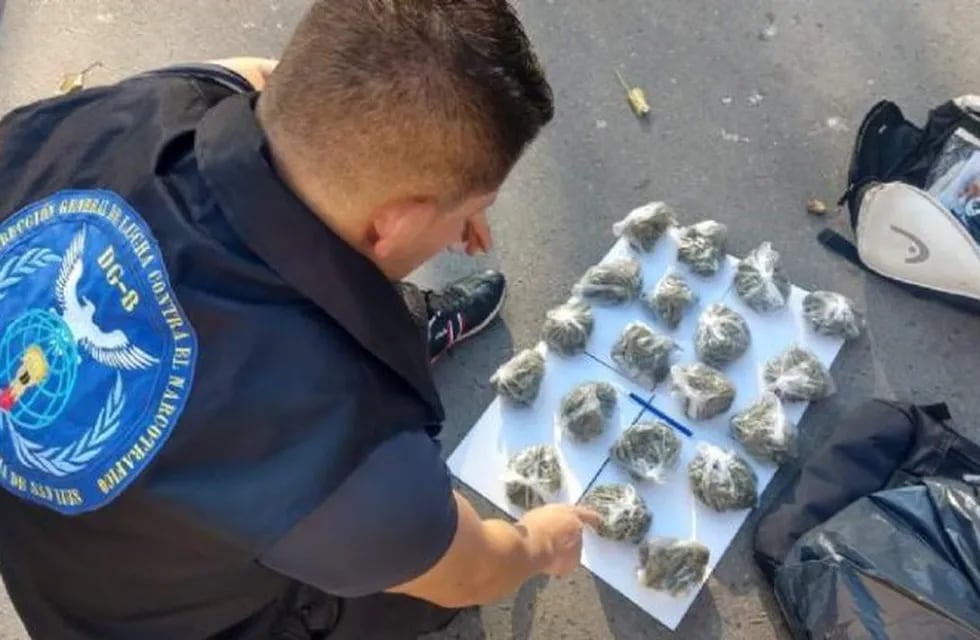 Detenidos con cogollos de marihuana en Potrero de los Funes