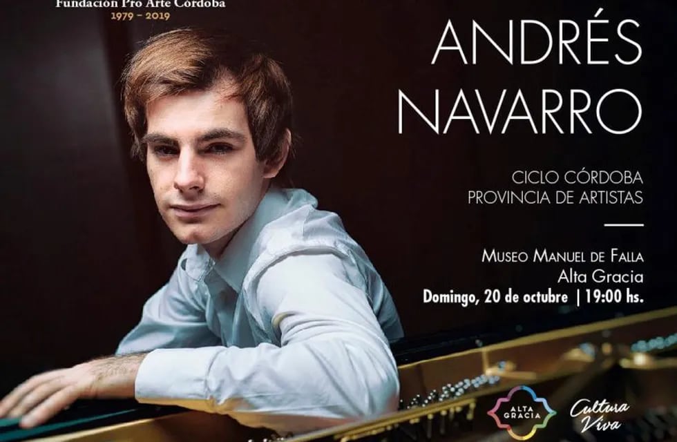 Gran concierto de Piano del español Andrés Navarro Comas en su gira por\nArgentina