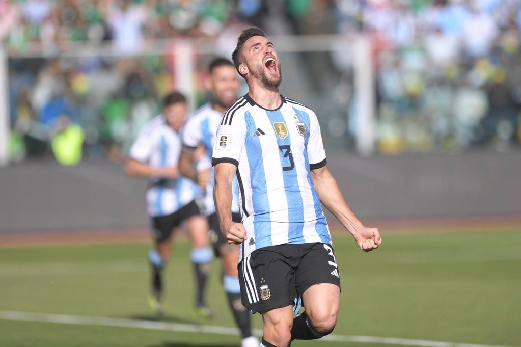 Nicolás Tagliafico marcó su primer gol con la Selección Argentina.