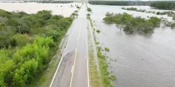 Se habilitó la circulación de la Ruta Nacional 14 tras la bajante del nivel del río Uruguay.