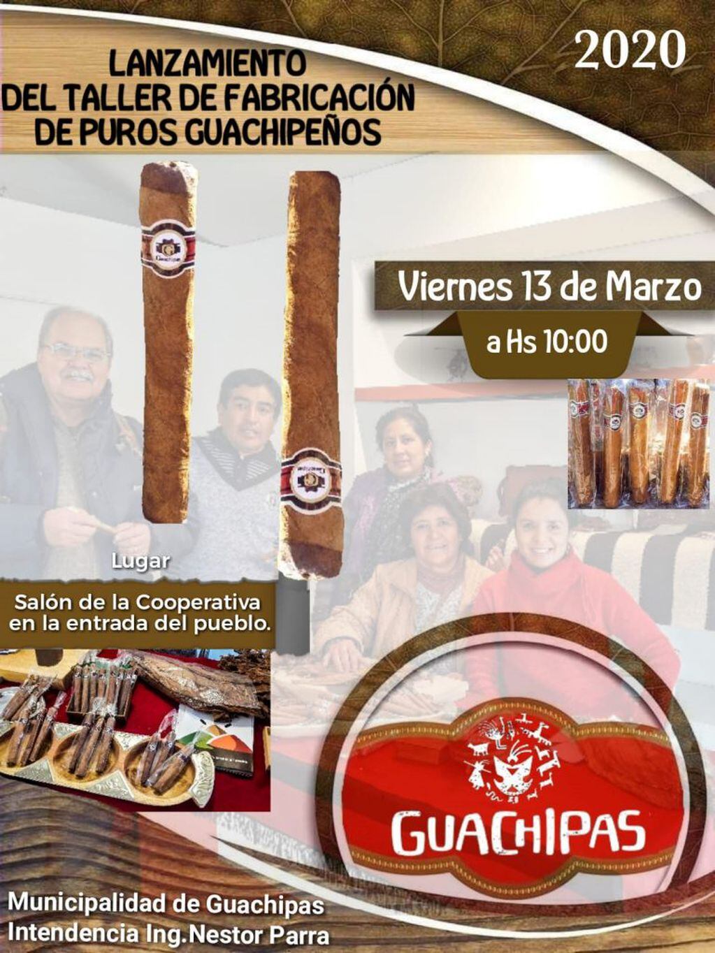Taller de fabricación de puros guachipeños (Facebook Prensa Guachipas La Viña)