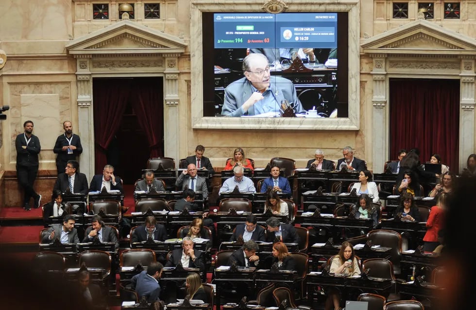 Sesión en la Cámara de Diputados por el Presupuesto 2023. Foto: Federico López claro