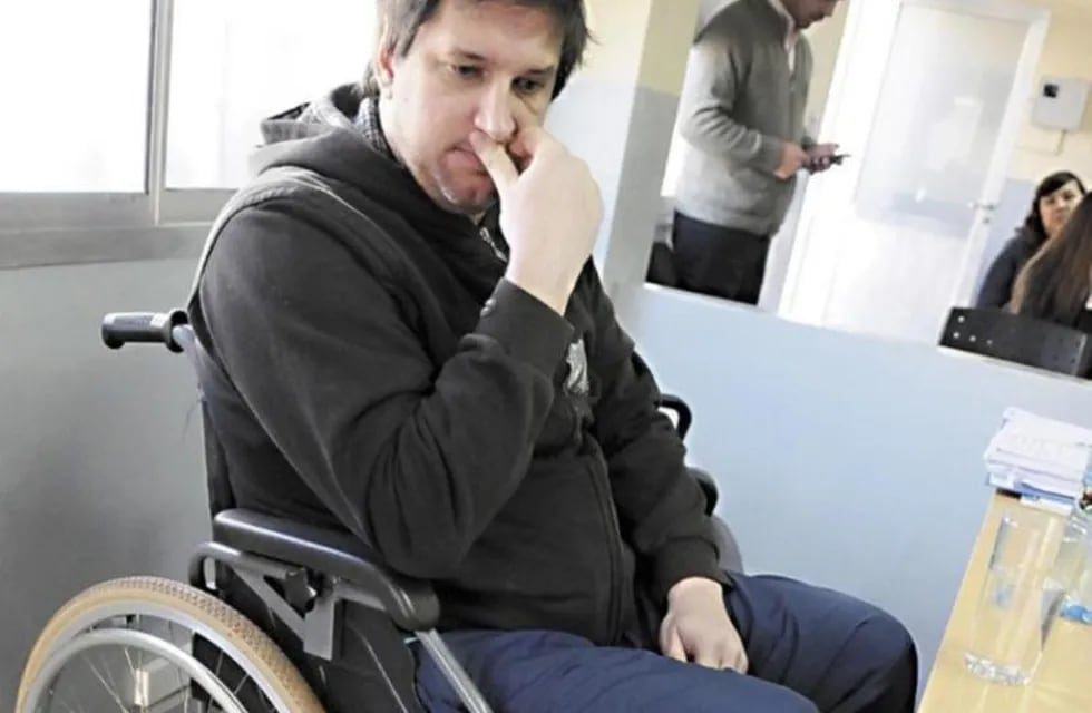 Gonzalo Slámovits quedó en silla de ruedas luego del accidente.