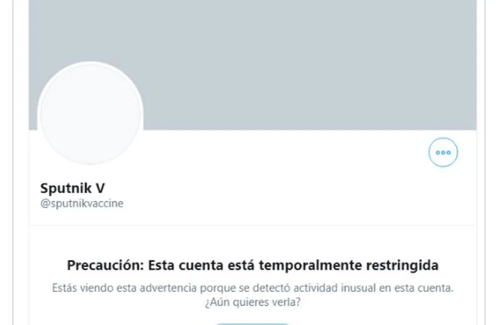 Rusia denuncia que Twitter bloqueó su cuenta de Sputnik V.