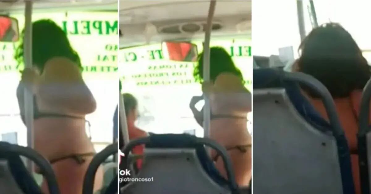 Es viral en TikTok: una mujer subió a un colectivo en ropa interior en  medio de las altas temperaturas