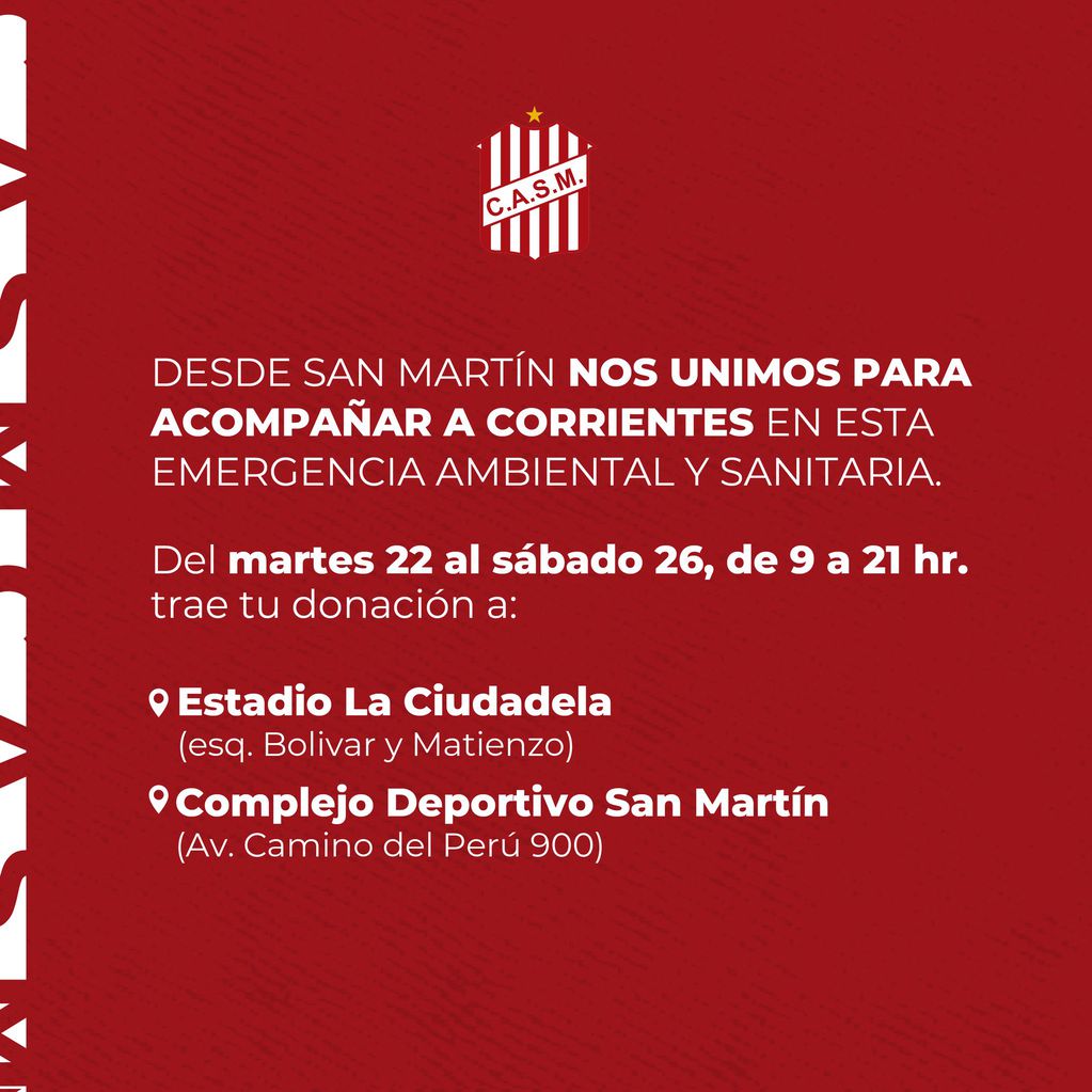 Prensa Oficial San Martín.