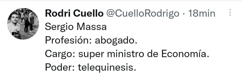 La "descripción" de Sergio Massa.