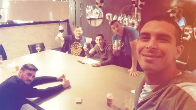 Ángel Di María se reencontró con sus amigos de Rosario
