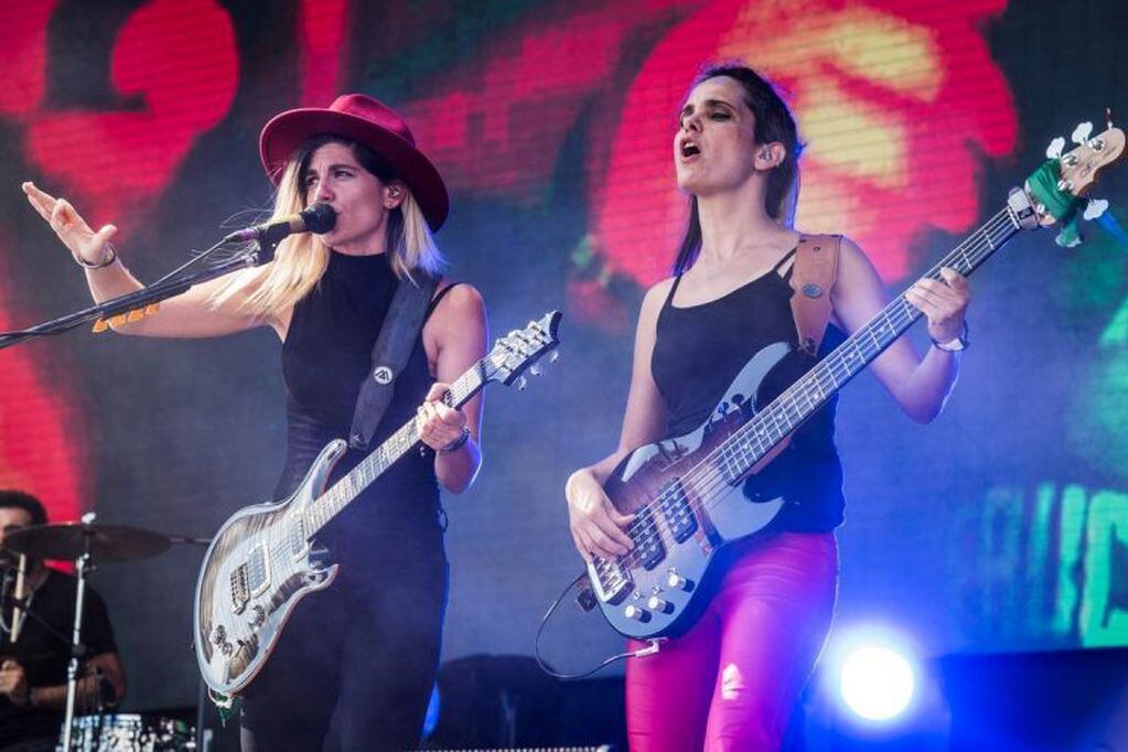 Eruca Sativa también dijo 'presente.´Y reclamó más cupo femenino en los festivales de rock.
