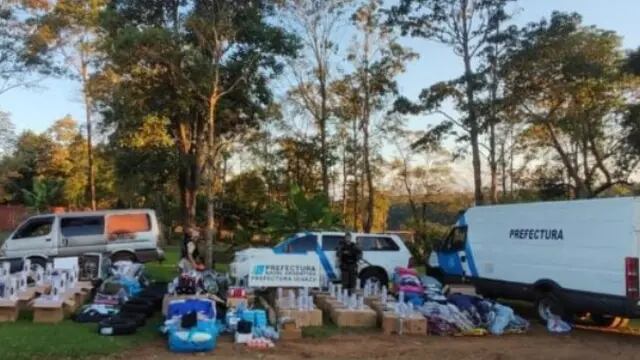 Desarticularon un punto de acopio de mercaderías ilegales en Puerto Iguazú