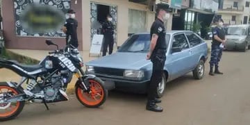 Efectivos policiales secuestran automóvil con dominio adulterado en Bernardo de Irigoyen
