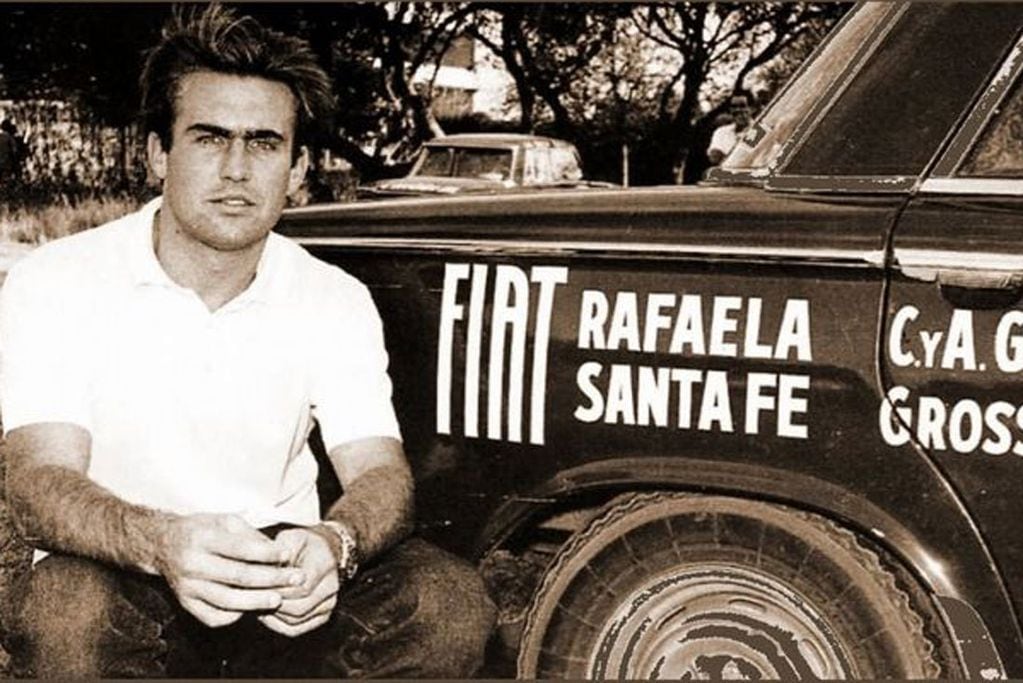 Sus comienzos. Carlos Reutemann y el Fiat 1500 del debut en Córdoba (La Voz).