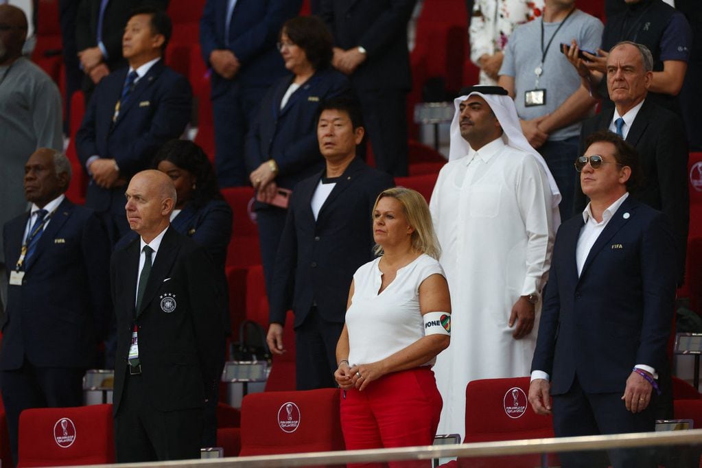 La funcionaria en la preferencia del histórico estadio qatarí