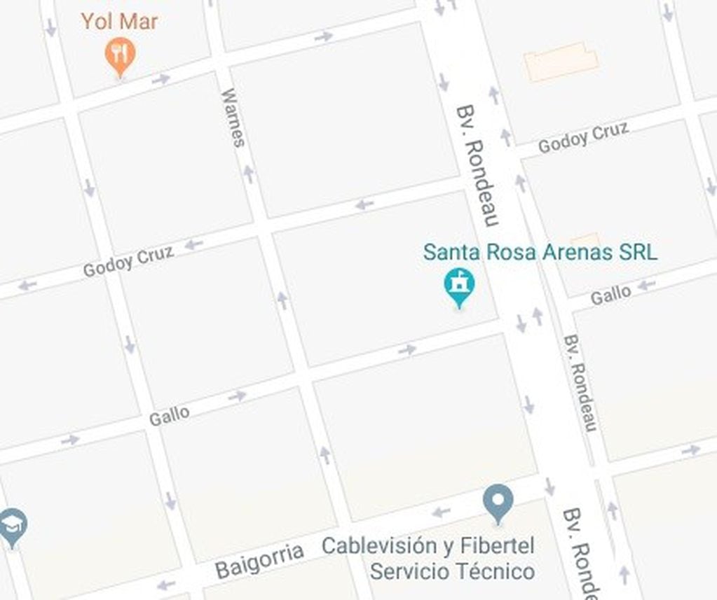 Cortes del servicio de luz en Rosario para este miércoles. (Google Maps)