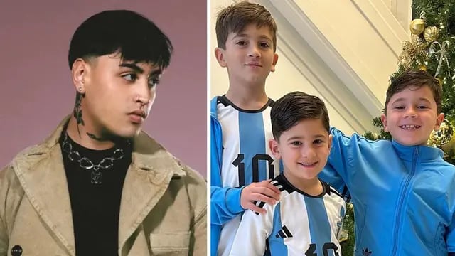 El fanatismo de los hijos de Lionel Messi por Tiago PZK y Trueno