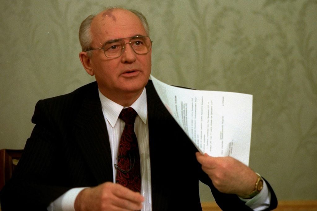 Mijaíl Gorbachov durante sus años al frente de la URSS. Foto: AP.