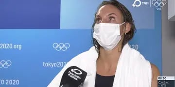 Virginia Bardach emocionada en Tokio 2020