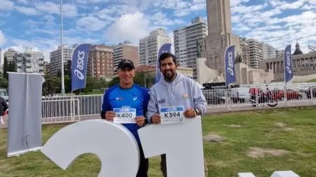 Carlos Horacio Quiroga y Miguel Brochero Media Maratón Rosario 21 K
