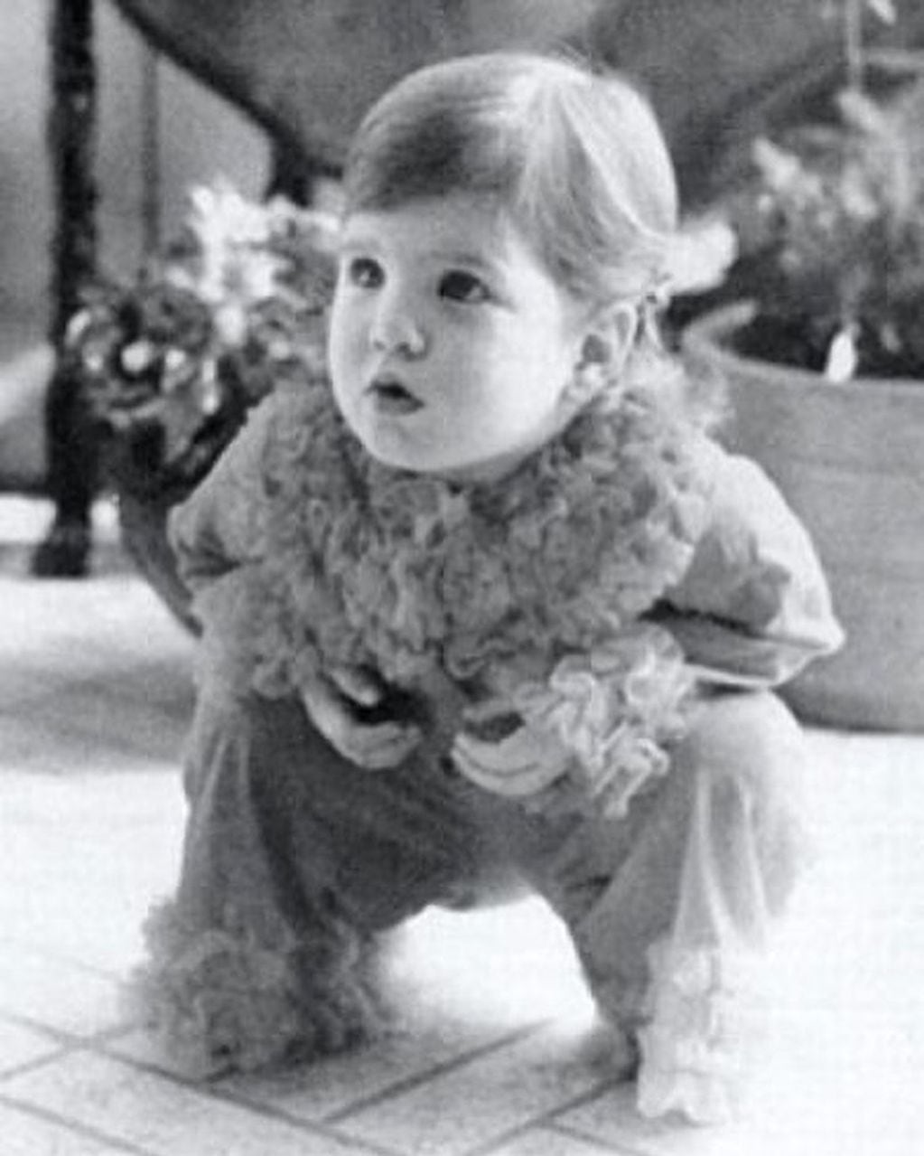 Jennifer Aniston cuando tenía 2 años.