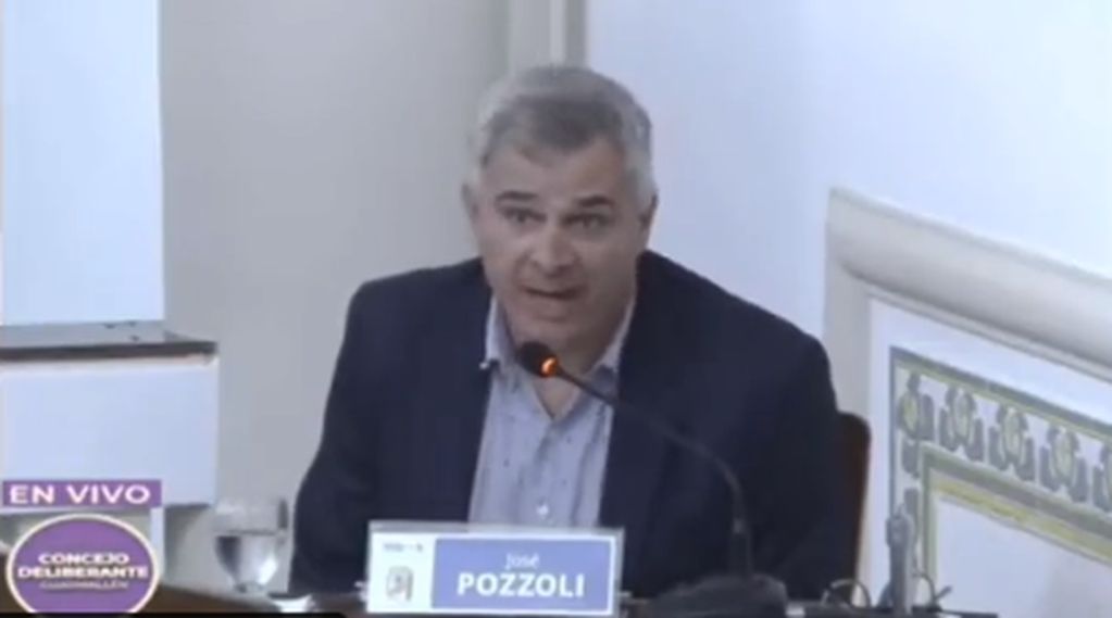 José Pozzoli, concejal del Frente de Todos de Guaymallén, en uso de la palabra, expresó una desafortunada frase durante la sesión en el Concejo Deliberante.