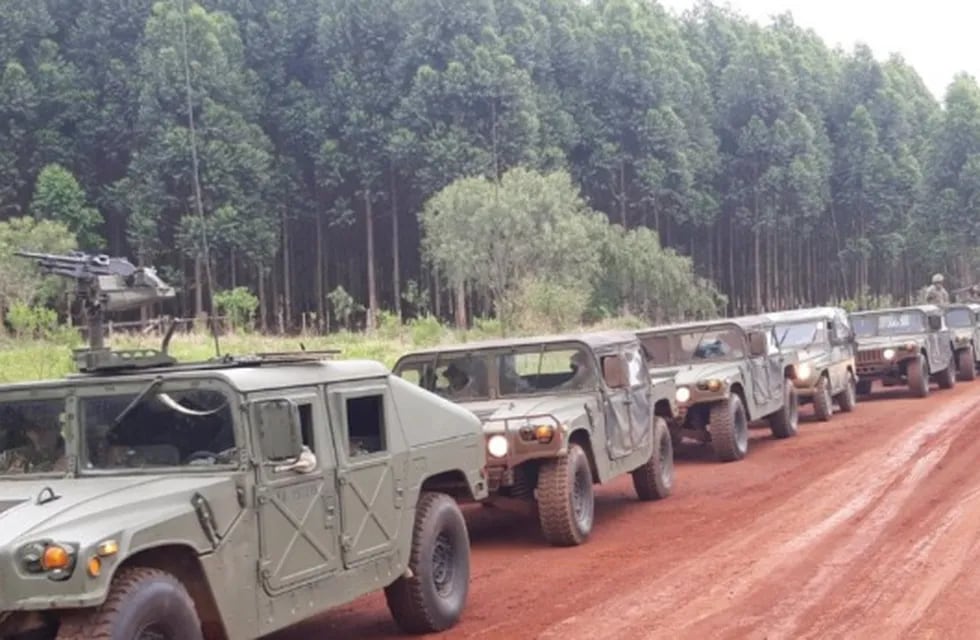 Ejército Argentino realiza entrenamiento militar en Puerto Iguazú.