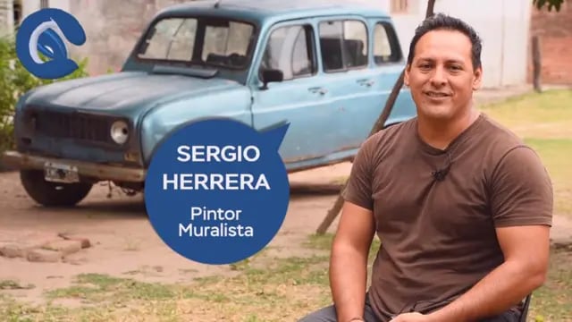 Sergio Herrea rifa una de sus obras para cumplir el sueño inconcluso de su papá.