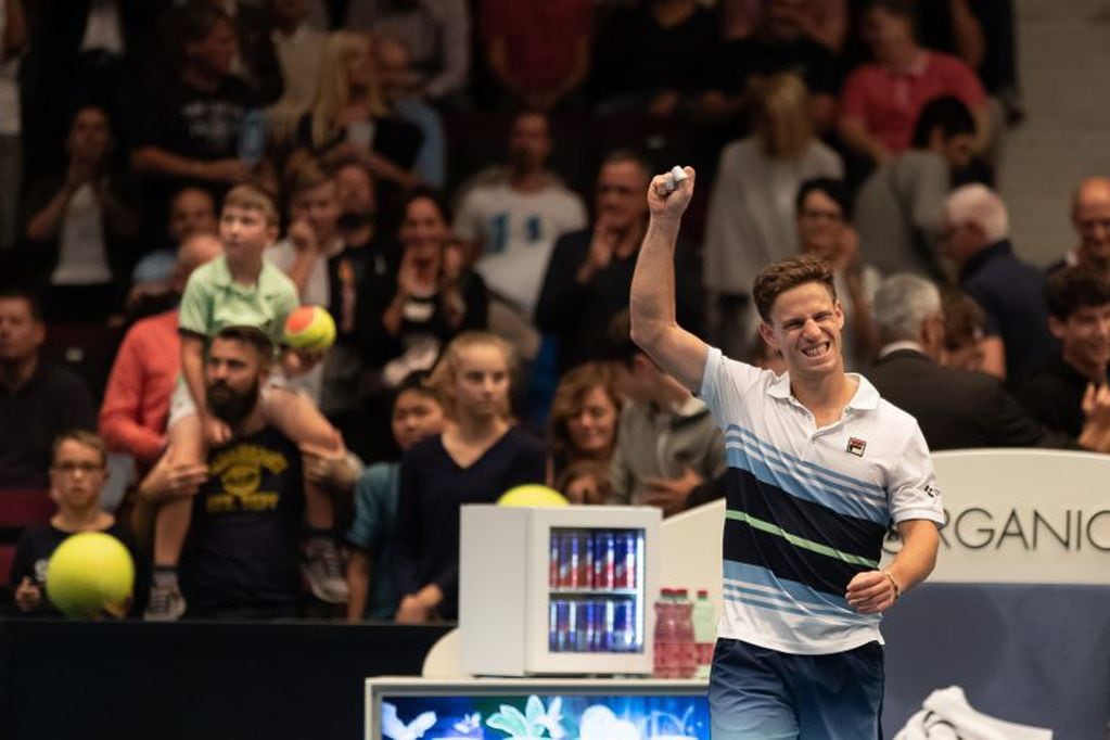 Diego Schwartzman avanzó a cuartos de final del ATP 500 de Viena. (AFP)