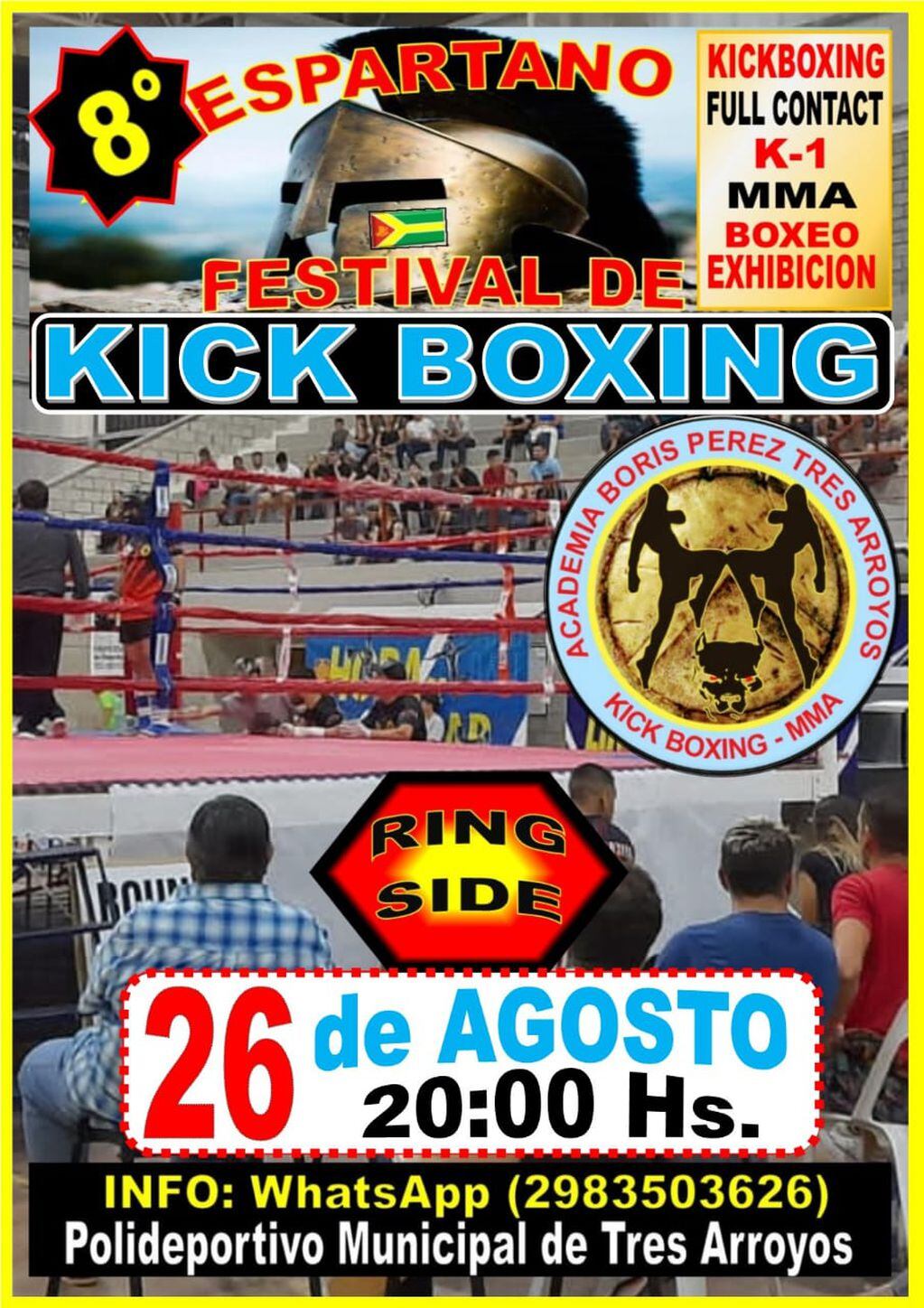 : Festival de Kick Boxing en el Polideportivo Municipal