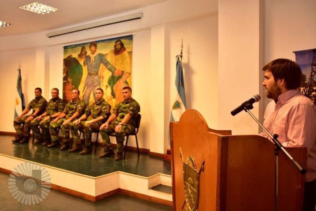 El secretario de Derechos Humanos elogió a los efectivos (Policía de La Pampa)